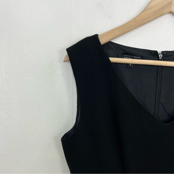 Rickie Freeman for Teri Jon Black Bow Ruffle Dress Size 10 - Picture 3 of 13